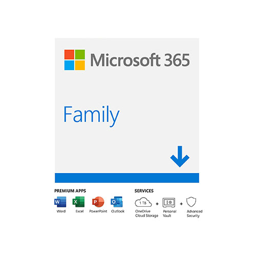 Microsoft 365 Family | Office 365 apps | up to 6 users | 1 year ...